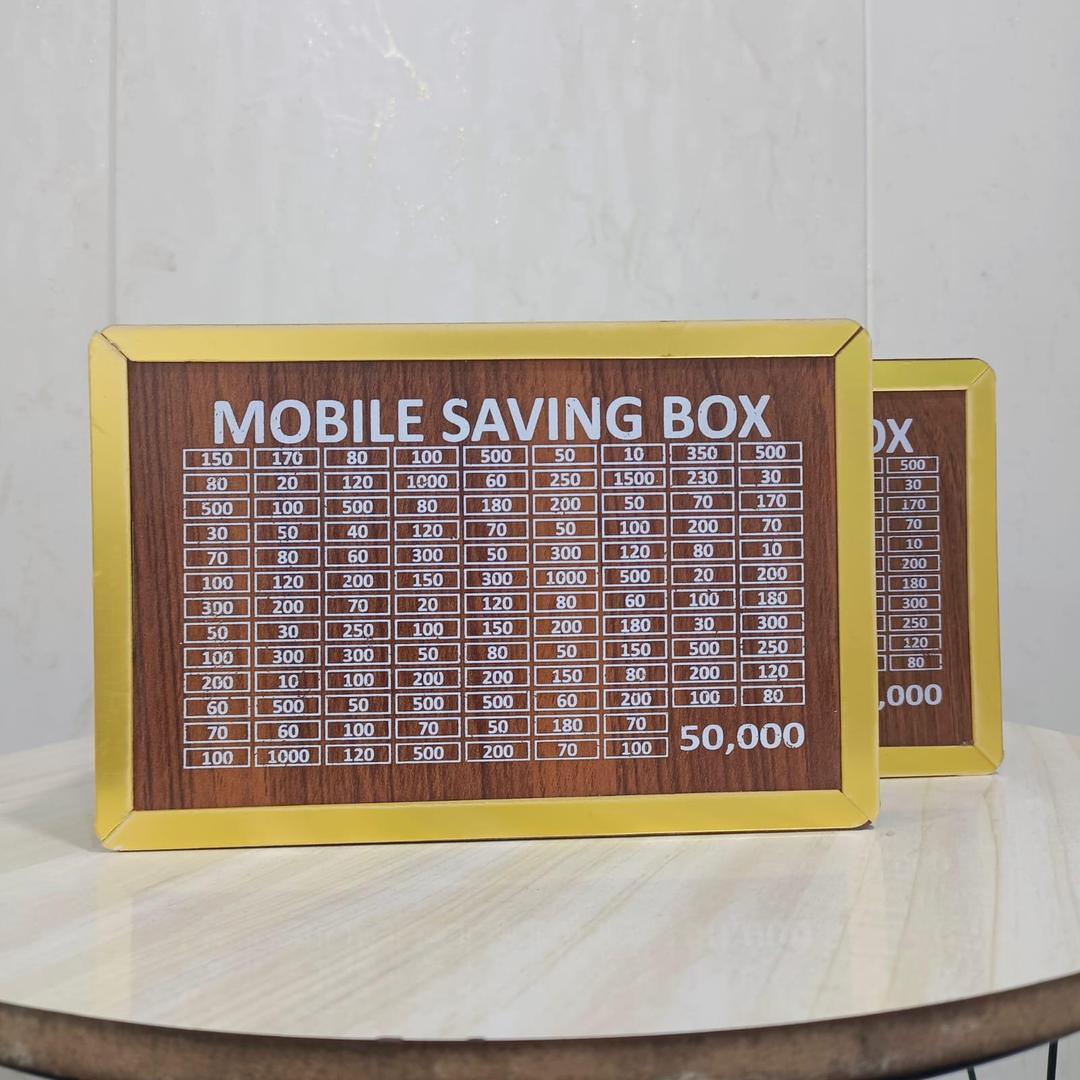 Mobile Saving Box Challenge – 50,000 PKR Money Saving Board