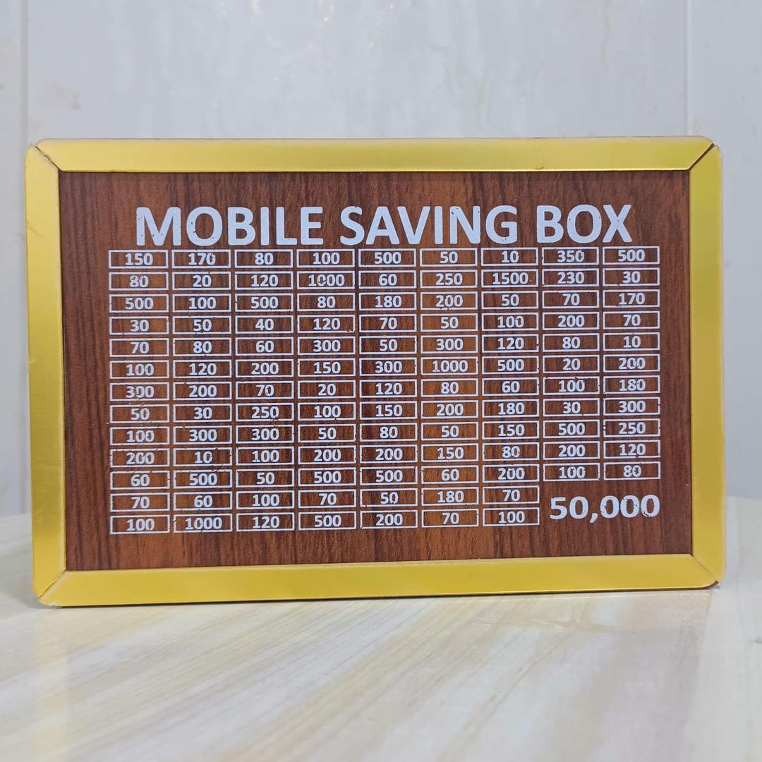 Mobile Saving Box Challenge – 50,000 PKR Money Saving Board